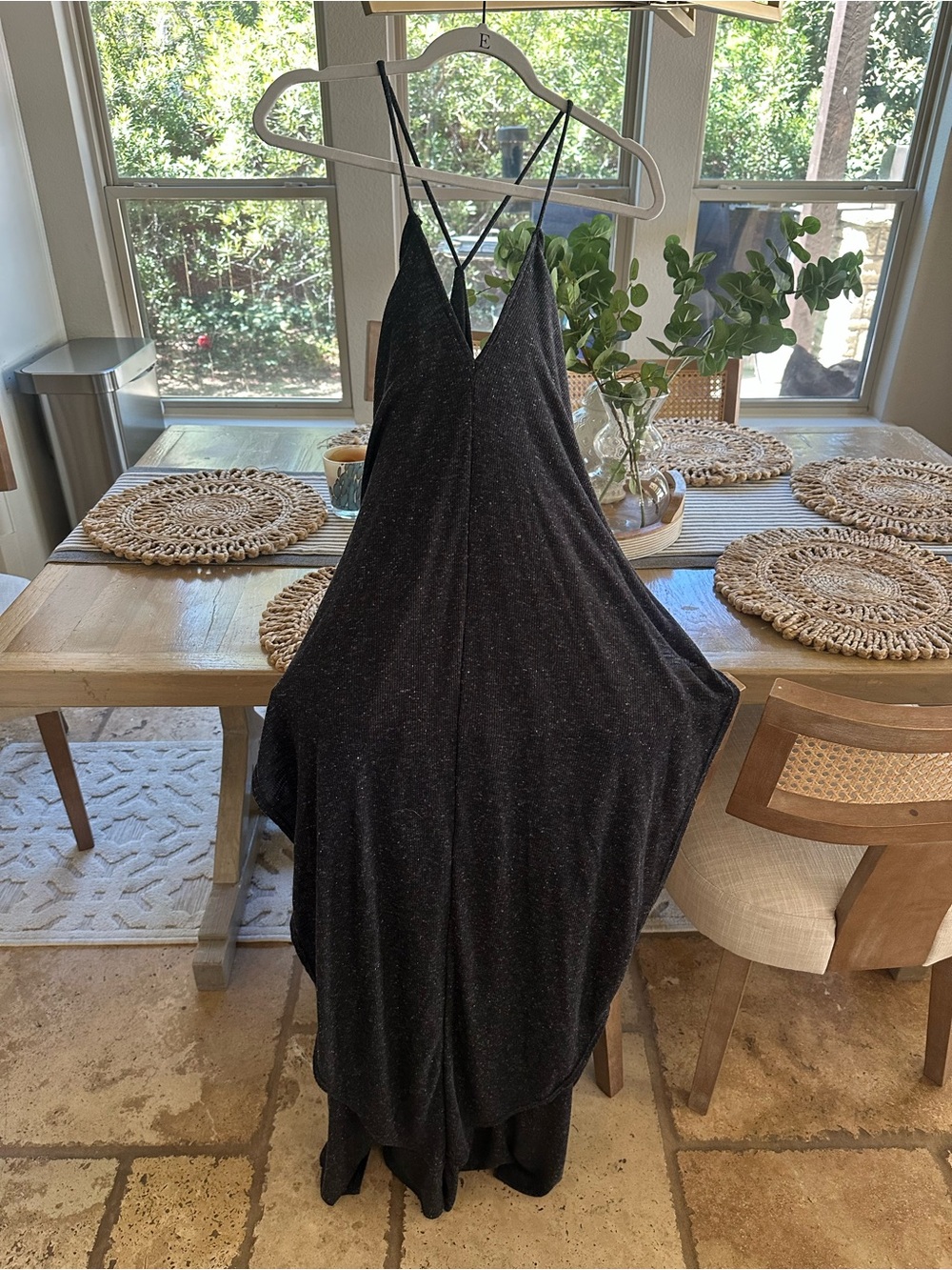 Free People Black/smoky grey Beach dress